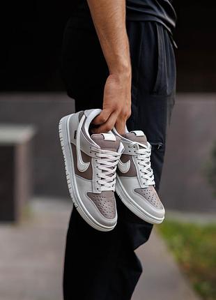 Термо кросівки nike dunk low gore-tex light bone 7