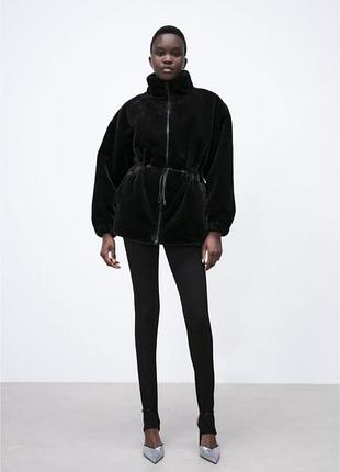 Шуба на замку тепла zara 5