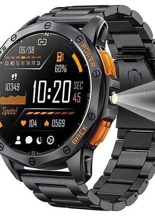 Мужские смарт, часы uwatch gps max steel black 3 ремешка, с gps.