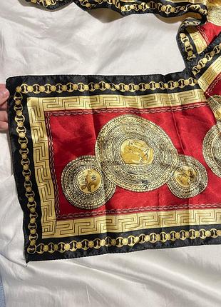 Платок хустка повʼязка на сумку шию в стилі versace