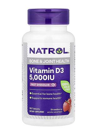 Витамин d, natrol, 5, 000 ме, 90 таблеток, для ежедневного рациона.