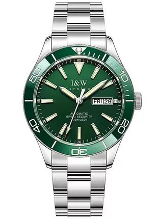 Чоловічий наручний годинник carnival diver 10 bar механічний, водостійкий.
