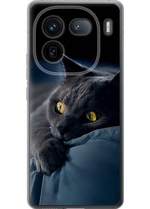 Чехол на vivo iqoo 12 pro дымчатый кот "825u-3420-851"
