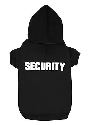 Одяг для домашніх тварин resteq — толстовка security для котів і собак середнього розміру m, стильна тепла кофта для улюбленців