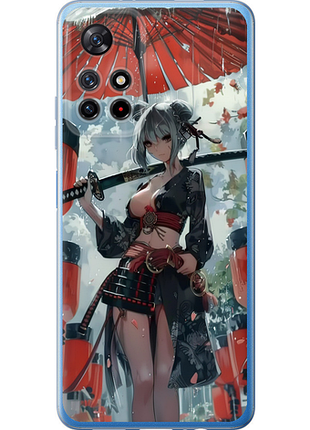 Чехол на xiaomi redmi note 11 5g гейша-воин "6124u-3849-851"