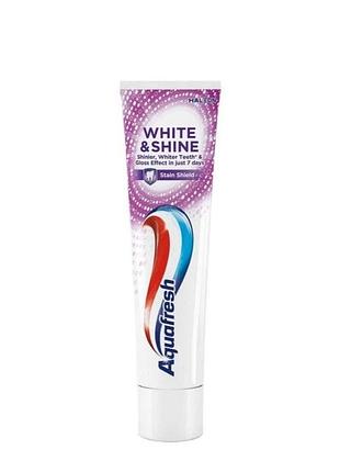 Зубна паста aquafresh white & shine 100 мл 2