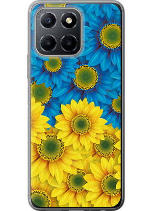 Чохол на huawei honor x6 жовто-блакитні квіти "1048u-3341-851"