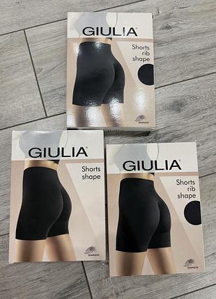 Безшовні шорти жіночі чорні giulia shorts shape з push-up ефектом, black, розмір xl