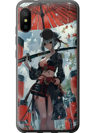 Чехол на xiaomi mi a2 lite гейша-воин "6124u-1522-851"