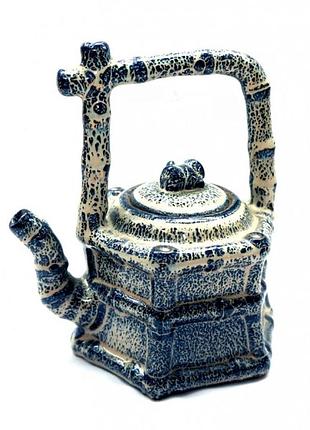 Чайник керамический домик из бамбука 250 мл.