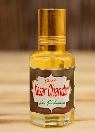 Парфюмерное масло шафрановый чандан вриндаван keshar chandan oil 10ml.