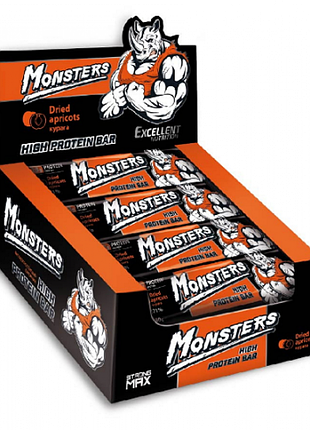 Протеїновий батончик, monsters, 80 г, для спортивного раціону.