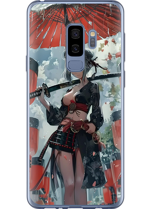 Чехол на samsung galaxy s9 plus гейша-воин "6124u-1365-851"