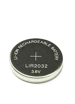Акумулятор літієвий батарейка li-on lir2032 no1174