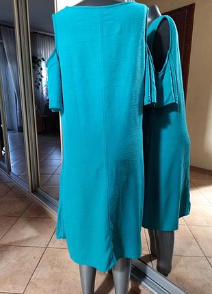 Вискозное с вышивкой платье 👗 2