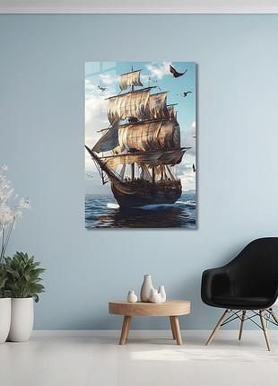 Картина на стекле novellaprint "морской парус" 30x45см (pic-556-00)