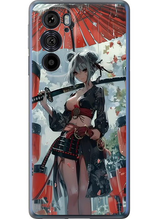 Чехол на motorola edge 30 pro гейша-воин "6124u-2826-851"