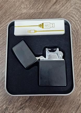 Запальничка електроімпульсна плазмова дугова usb у коробці lighter no2000