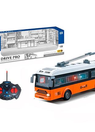 Тролейбус bjl047 (18 шт.) р/к, 28-8-в10,5 см, 1:30, світло, на бат-ці, у коробці, 39-13,5-9 см