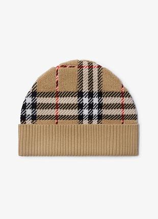 Дитяча шапка-біні 8-12 burberry оригінальна дитяча шапка-біні з м'якої вовняної тканини