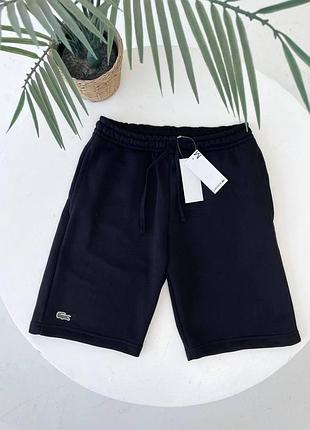 Мужские шорты lacoste черные (b)