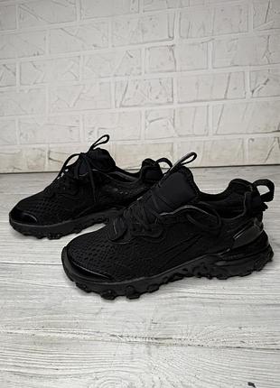 Крутые черные кроссовки nike react vision оригинал 6