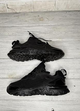 Крутые черные кроссовки nike react vision оригинал 3