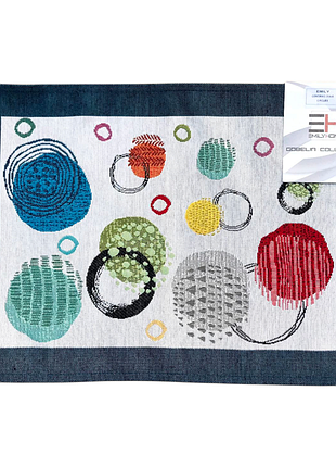 Серветка під гаряче гобеленова колекція " circles " 35*45 см