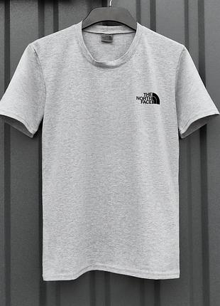 Мужская футболка the north face серая спортивная хлопковая тенниска зе норт фейс на лето m (b)