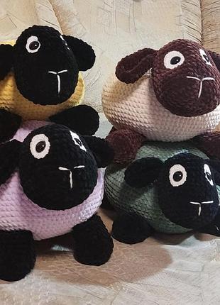 Овечка в'язана саморуч, вівця 🐑 ручної роботи, подушки барашки