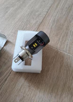 Светодиодная led лампа aolead h4 для авто и мотоциклов (с активным охлаждением)