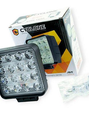 Фара дополнительная led 117х117х47 (д в ш) 48w ближний cyclone