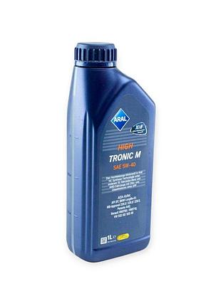 Олива моторна aral 5w-40 high tronic м (mercedes-benz) 1л