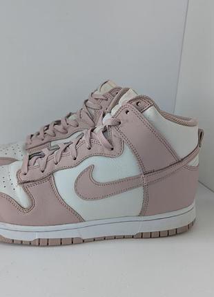 Кроссовки nike dunk high pink oxford
