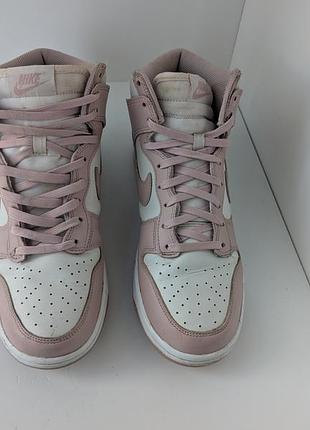 Кроссовки nike dunk high pink oxford 2