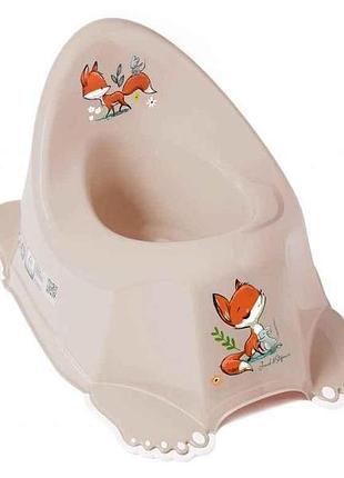 Горшок детский бежевый лесная сказка без музыки (ff-001-111, beige) тм tega