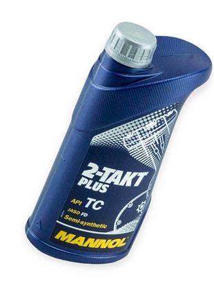 Масло моторное sct-mannol 2т plus тс полусинтетика 1л