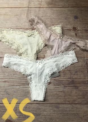 Труси бразіліана h&m xs,s,l 2