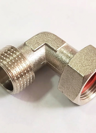 Компактная mini - американка, угловая 1/2". резьбовое соединение с накидной гайкой 1/2". латунь