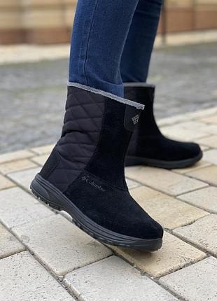Жіночі зимові шкіряні чоботи черевики columbia ice maiden slip 40.5 розмір
