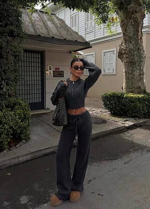 Костюм: кофта + штани палаццо 10