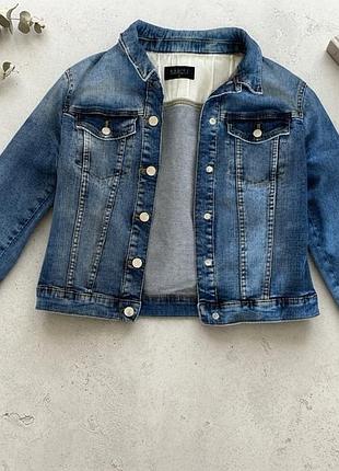 Куртка джинсовая женская mohito denim collection польша s-m синяя варенка идеальное состояние