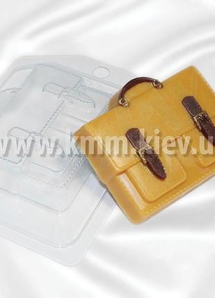 Пластикова форма портфель з 2-ма кишенями