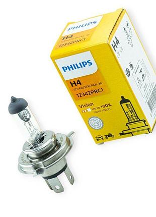 Автолампа h4 12v 60, 55 (43) philips premium 30%