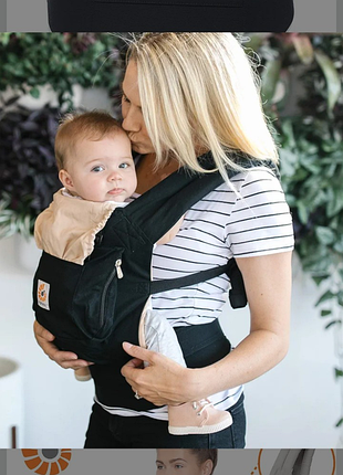 Слинг эрго-рюкзак ergobaby original black &amp; camel