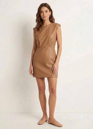 Сукня жіночаз екошкіри zara