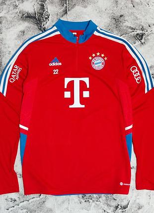 Adidas fc bayern munchen 22/23 тренировочная спортивная футбольная кофта зип-худи адидас басвария