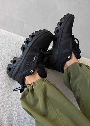 Кросівки on cloudrock waterproof full black 6