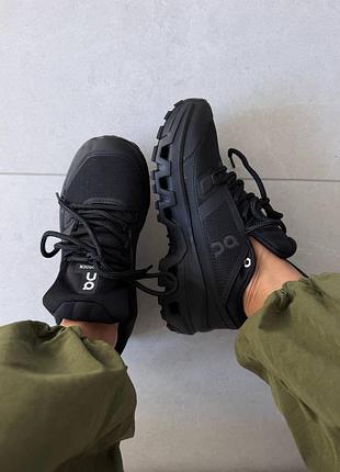 Кросівки on cloudrock waterproof full black 7