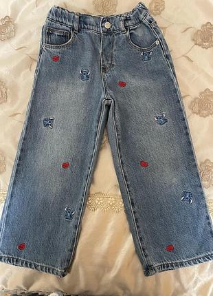 Джинси stitch zara для дівчинки